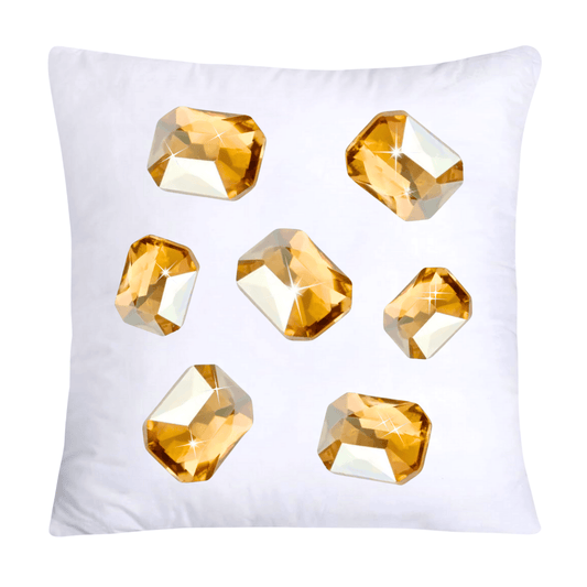 Sparkling Diamonds and Gemstone Pillow Covers-3770