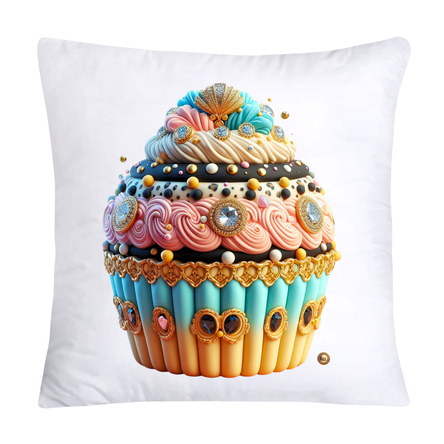 Wild Animal Print Cupcake Throw Pillow Covers 18X18-3702