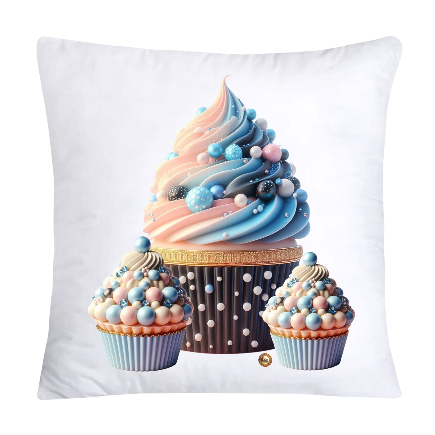 Pastel Cupcakes and Candy Pillow Covers 18x18-2490