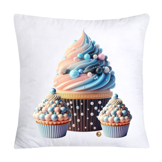 Pastel Cupcakes and Candy Pillow Covers 18x18-2490