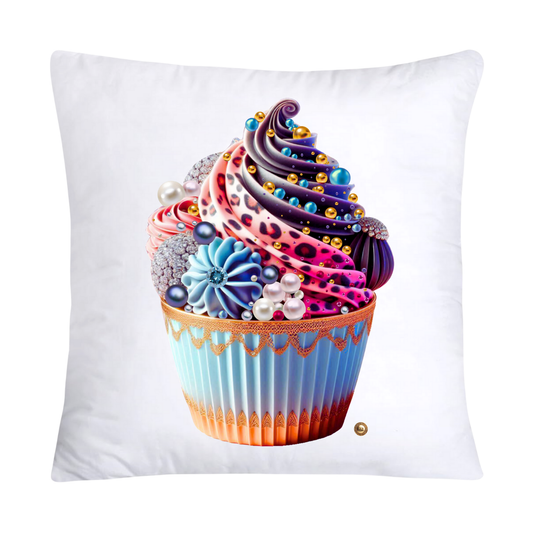 Wild Animal Print Cupcake Throw Pillow Covers 18x18-2164