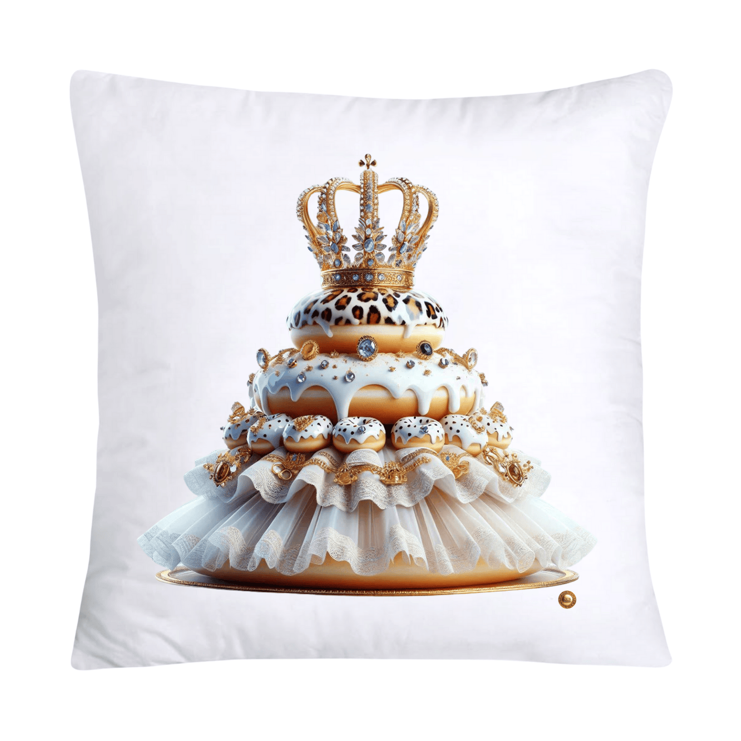 18x18 Wild Royal Animal Print Donut Pillow Covers-2002