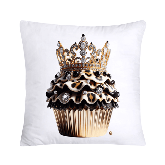 Royal and Wild Animal Print Cupcake Pillow Covers 18”X18”-3411
