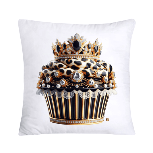 Royal and Wild Animal Print Cupcake Pillow Covers 18x18-3400