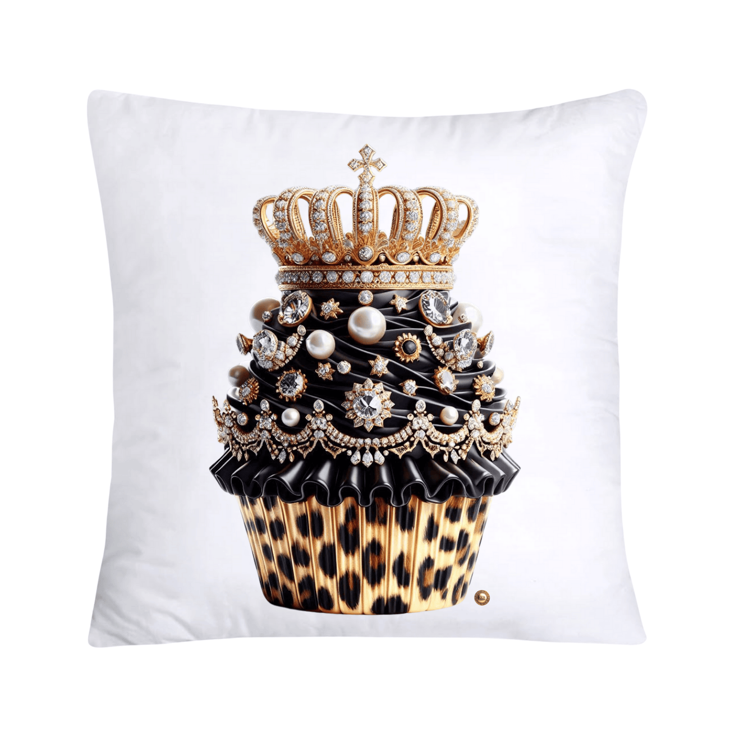 Royal and Wild Animal Print Cupcake Pillow Covers 18”X18”-3406