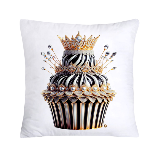 Royal and Wild Animal Print Cupcake Pillow Covers 18”X18”-3423