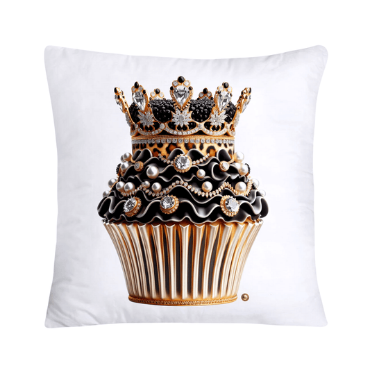 Royal and Wild Animal Print Cupcake Pillow Covers 18”X18”-3402