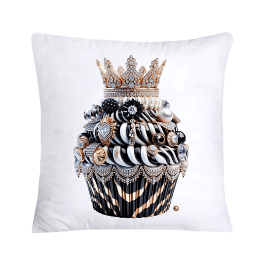 Royal and Wild Animal Print Cupcake Pillow Covers 18x18-3363