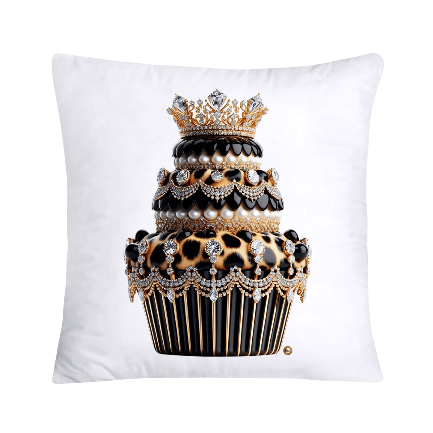 Royal and Wild Animal Print Cupcake Pillow Covers 18x18-3382