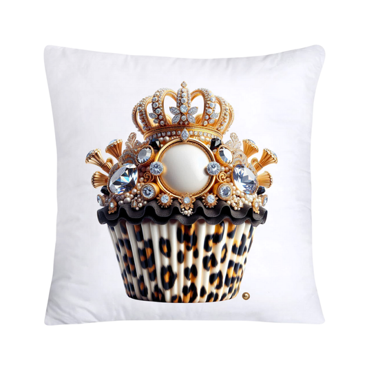 Royal and Wild Animal Print Cupcake Pillow Covers 18x18-3397