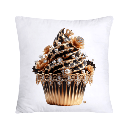 Royal and Wild Animal Print Cupcake Pillow Covers 18x18-3385