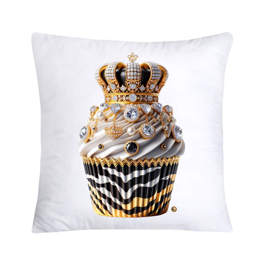 Royal and Wild Animal Print Cupcake Pillow Covers 18x18-3368