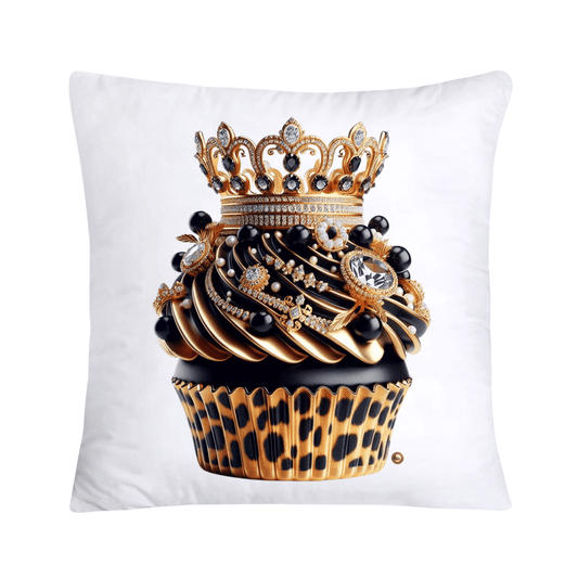 Royal and Wild Animal Print Cupcake Pillow Covers 18x18-3401
