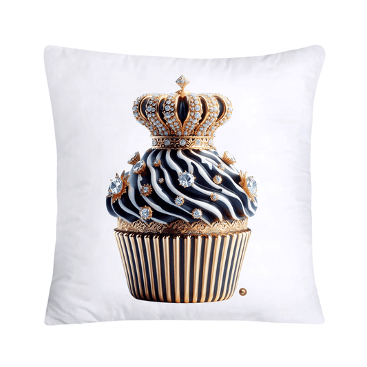 Royal and Wild Animal Print Cupcake Pillow Covers 18x18-3379