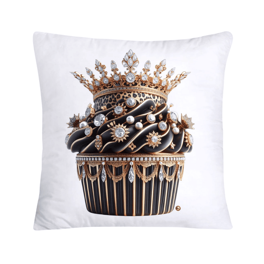 Royal and Wild Animal Print Cupcake Pillow Covers 18”X18”-3434