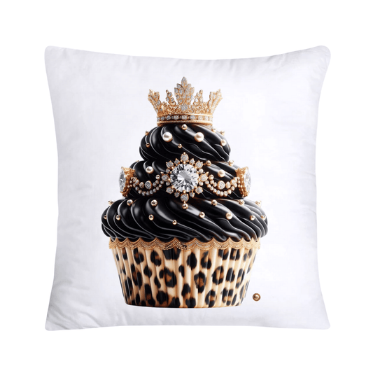 Royal and Wild Animal Print Cupcake Pillow Covers 18”X18”-3414