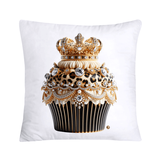 Royal and Wild Animal Print Cupcake Pillow Covers 18”X18”-3418