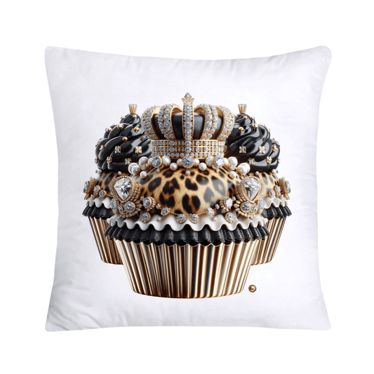 Royal and Wild Animal Print Cupcake Pillow Covers 18x18-3398
