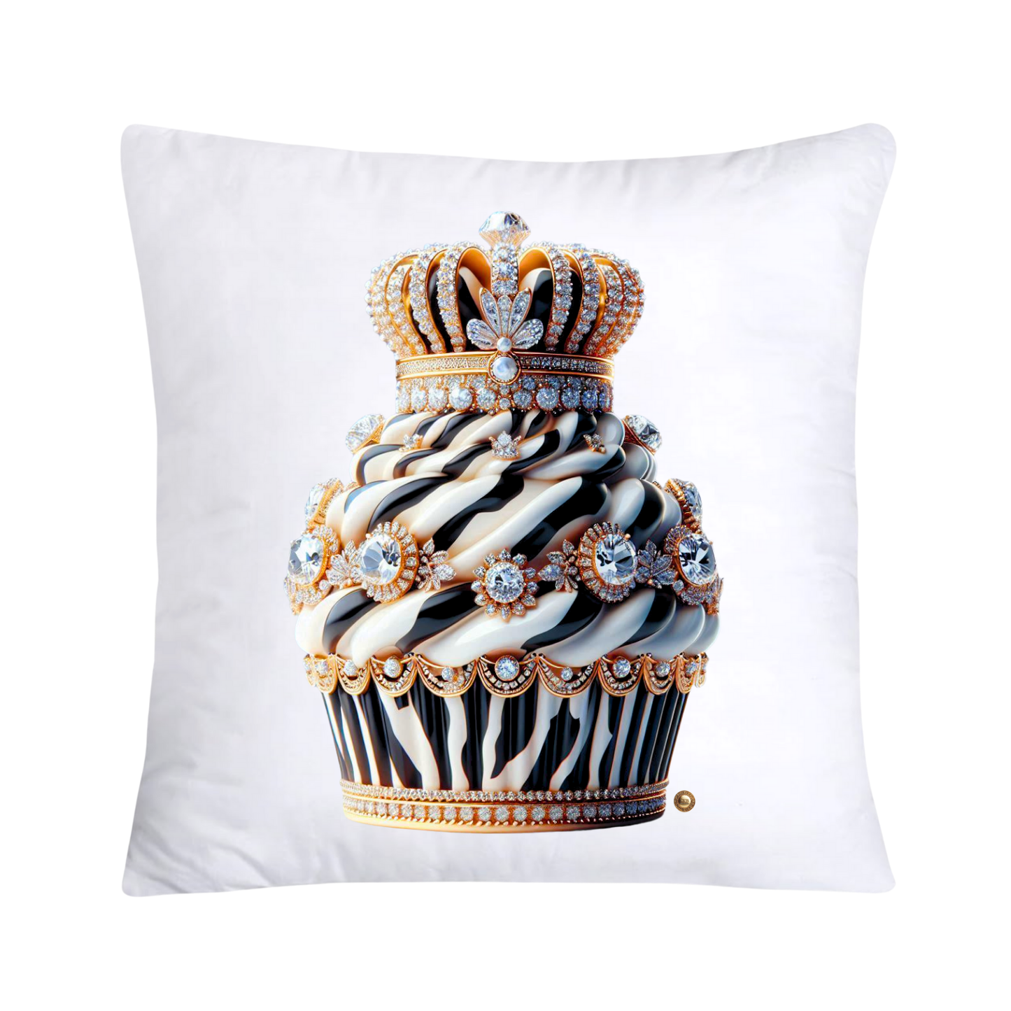 Royal and Wild Animal Print Cupcake Pillow Covers 18x18-3356