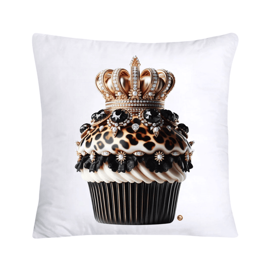 Royal and Wild Animal Print Cupcake Pillow Covers 18x18-3386