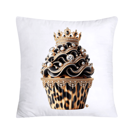 Royal and Wild Animal Print Cupcake Pillow Covers 18x18-3372