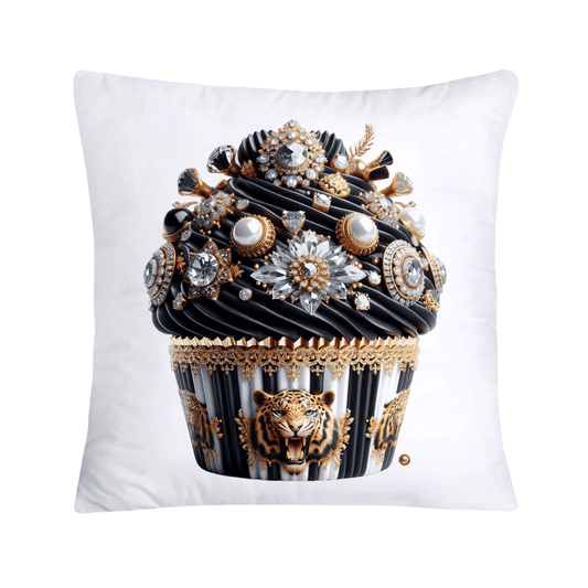 Royal and Wild Animal Print Cupcake Pillow Covers 18”X18”-3442