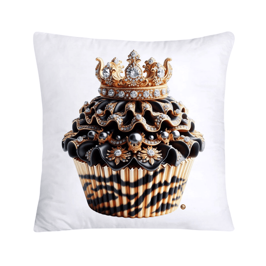 Royal and Wild Animal Print Cupcake Pillow Covers 18”X18”-3438