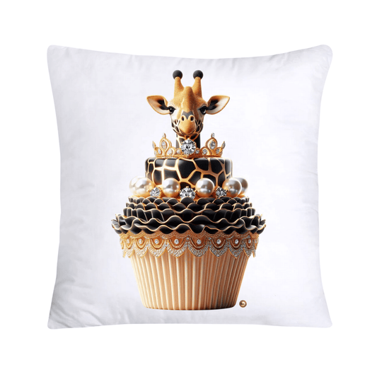 Royal and Wild Animal Print Cupcake Pillow Covers 18”X18”-3440