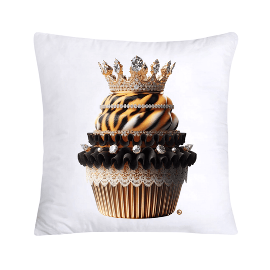 Royal and Wild Animal Print Cupcake Pillow Covers 18”X18”-3437