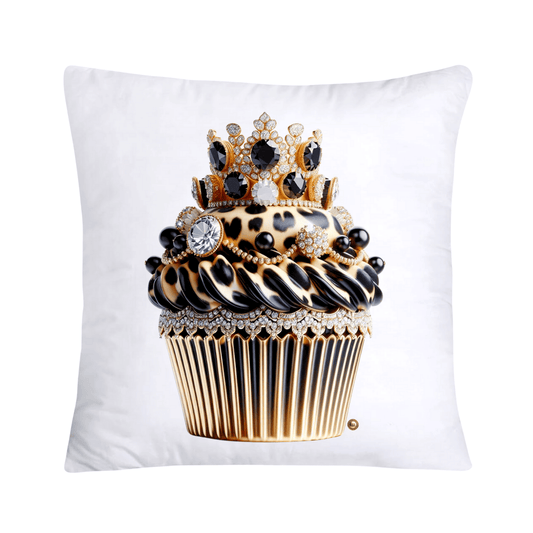 Royal and Wild Animal Print Cupcake Pillow Covers 18x18-3380