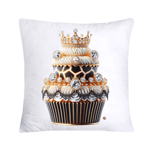 Royal and Wild Animal Print Cupcake Pillow Covers 18”X18”-3435