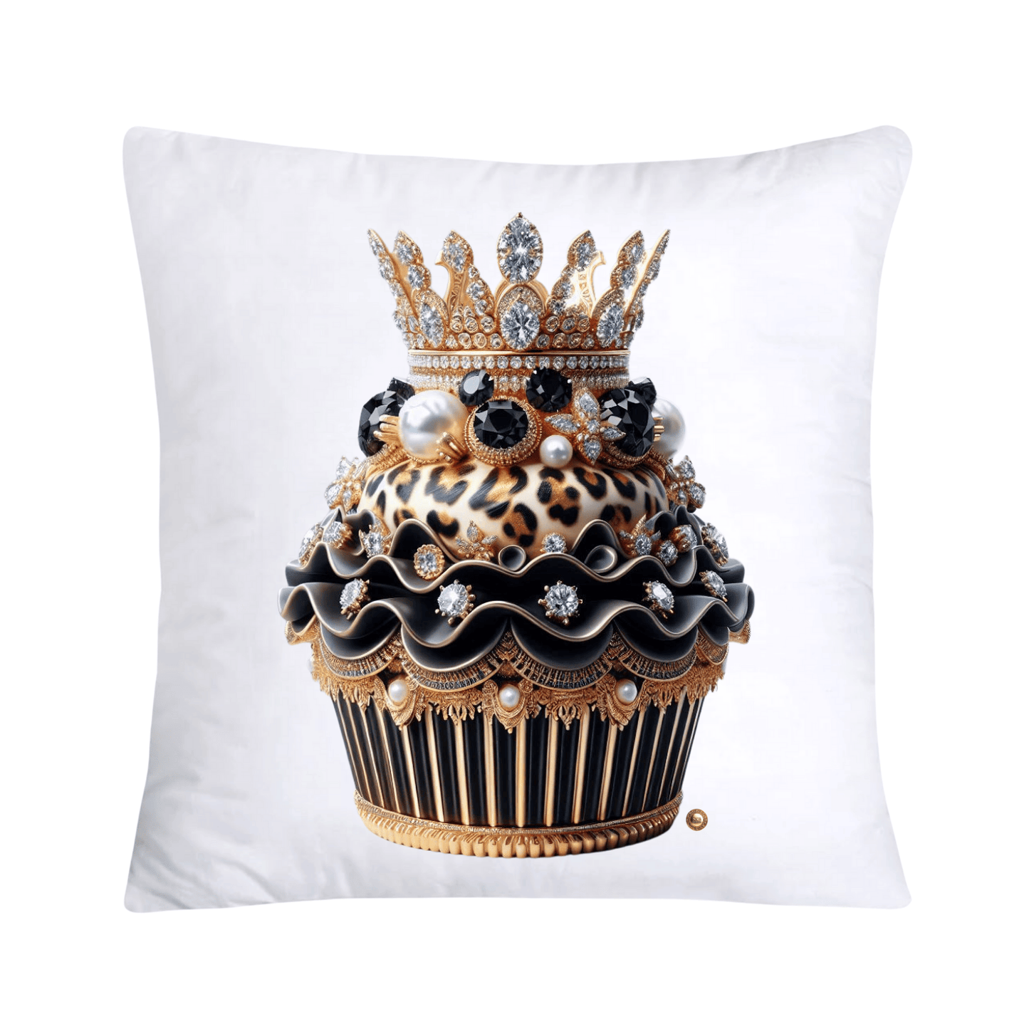 Royal and Wild Animal Print Cupcake Pillow Covers 18”X18”-3405