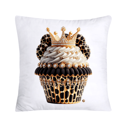 Royal and Wild Animal Print Cupcake Pillow Covers 18”X18”-3415