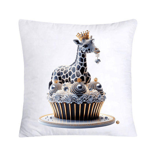 Royal and Wild Animal Print Cupcake Pillow Covers 18x18-3394