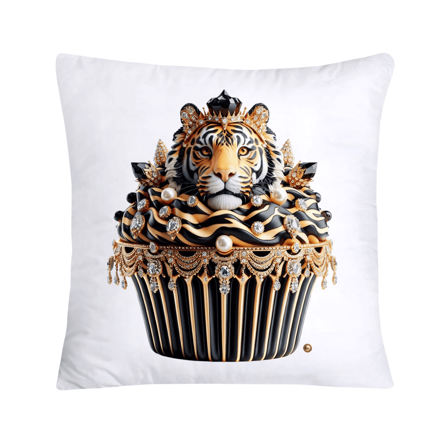Royal and Wild Animal Print Cupcake Pillow Covers 18”X18”-3443