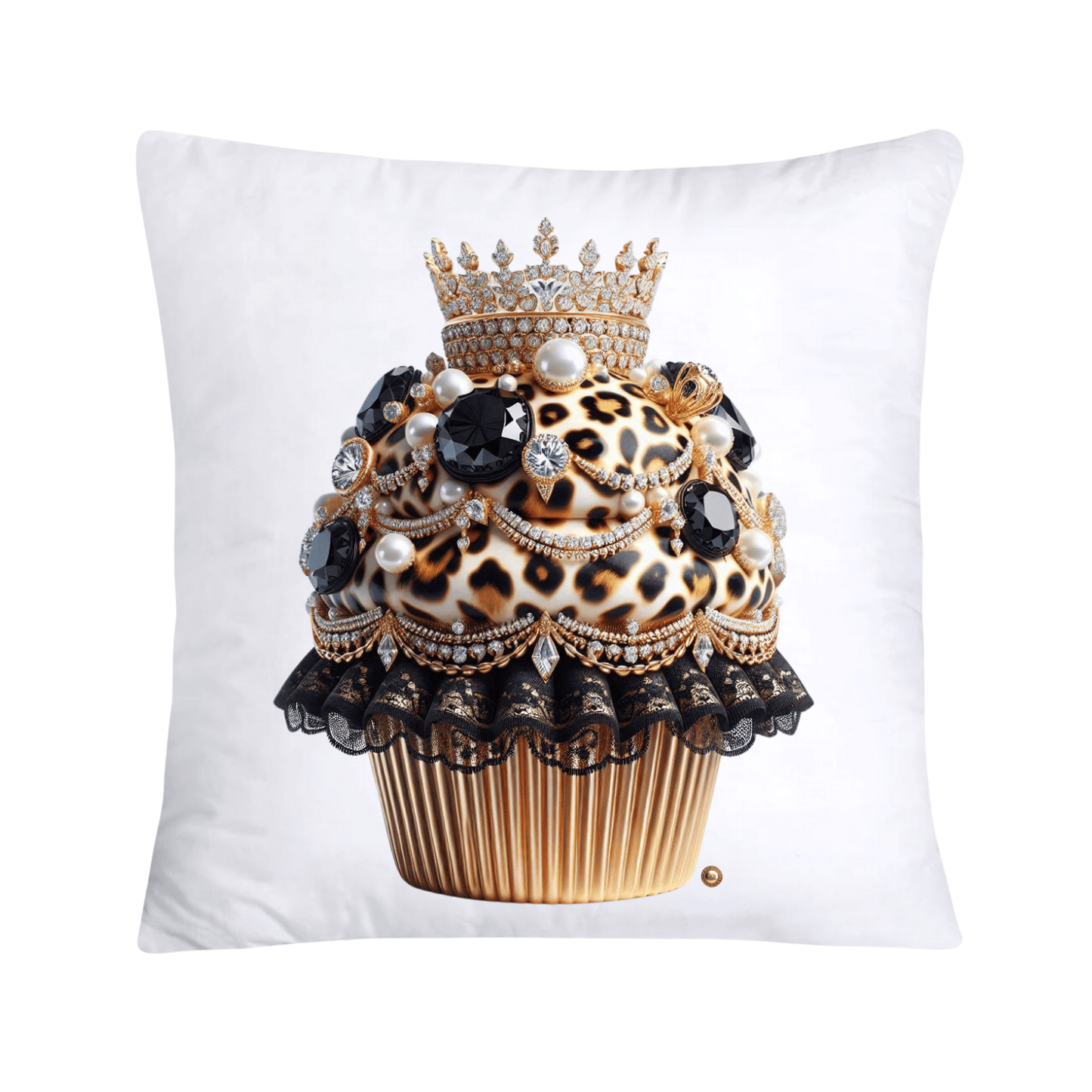 Royal and Wild Animal Print Cupcake Pillow Covers 18”X18”-3431