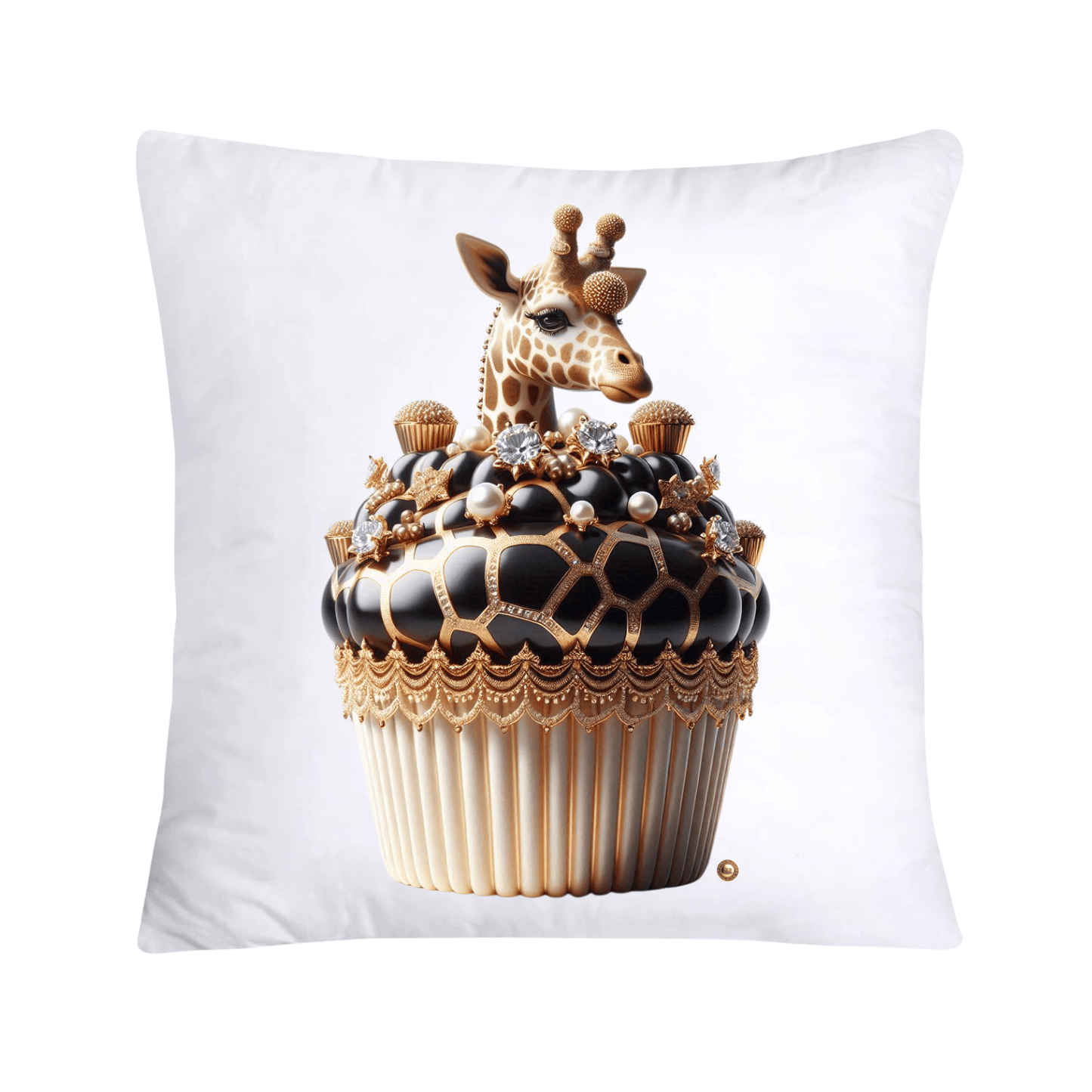 Royal and Wild Animal Print Cupcake Pillow Covers 18”X18”-3432