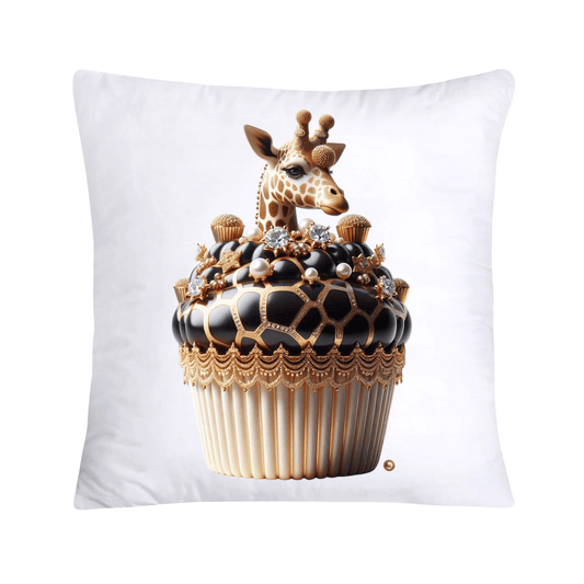 Royal and Wild Animal Print Cupcake Pillow Covers 18”X18”-3432