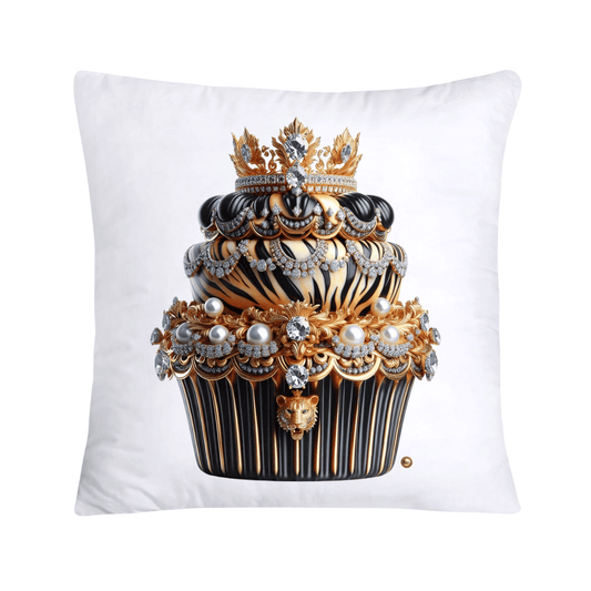 Royal and Wild Animal Print Cupcake Pillow Covers 18”X18”-3426