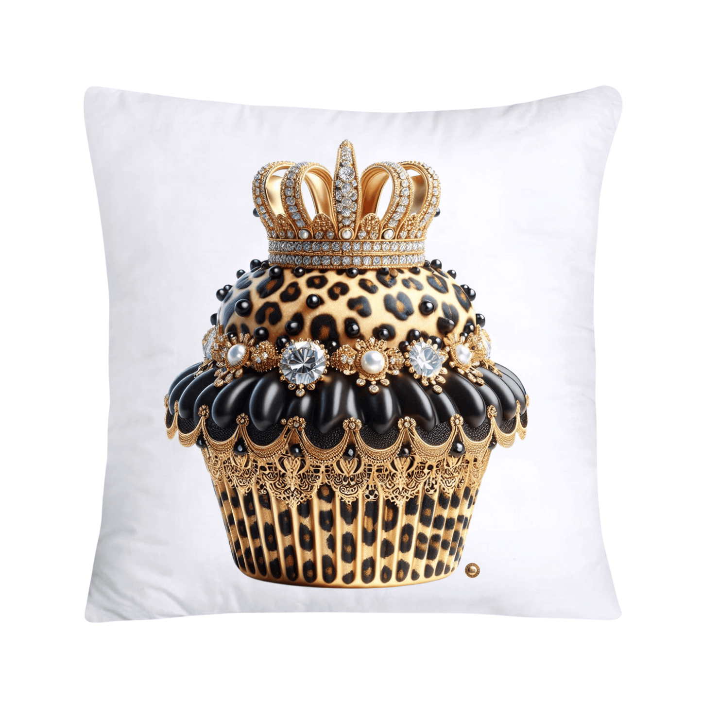 Royal and Wild Animal Print Cupcake Pillow Covers 18x18-3399