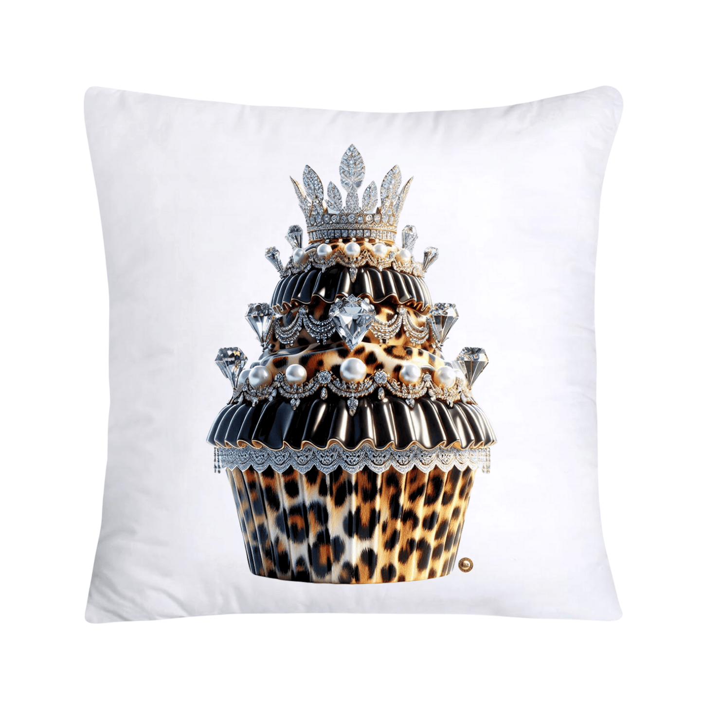 Royal and Wild Animal Print Cupcake Pillow Covers 18”X18”-3413