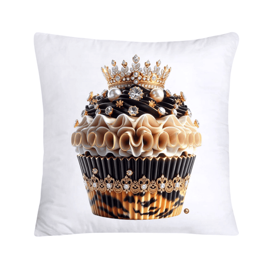 Royal and Wild Animal Print Cupcake Pillow Covers 18”X18”-3425