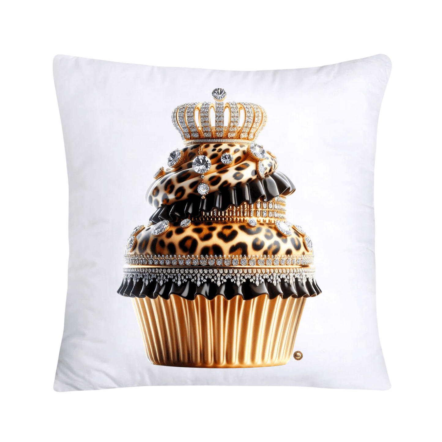 Royal and Wild Animal Print Cupcake Pillow Covers 18”X18”-3416