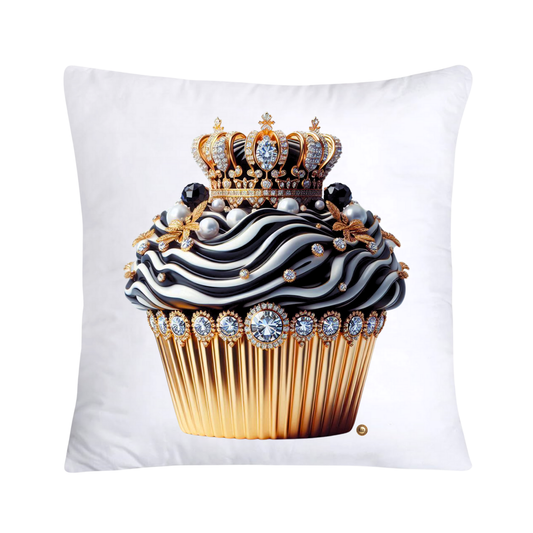 Royal and Wild Animal Print Cupcake Pillow Covers 18x18-3362