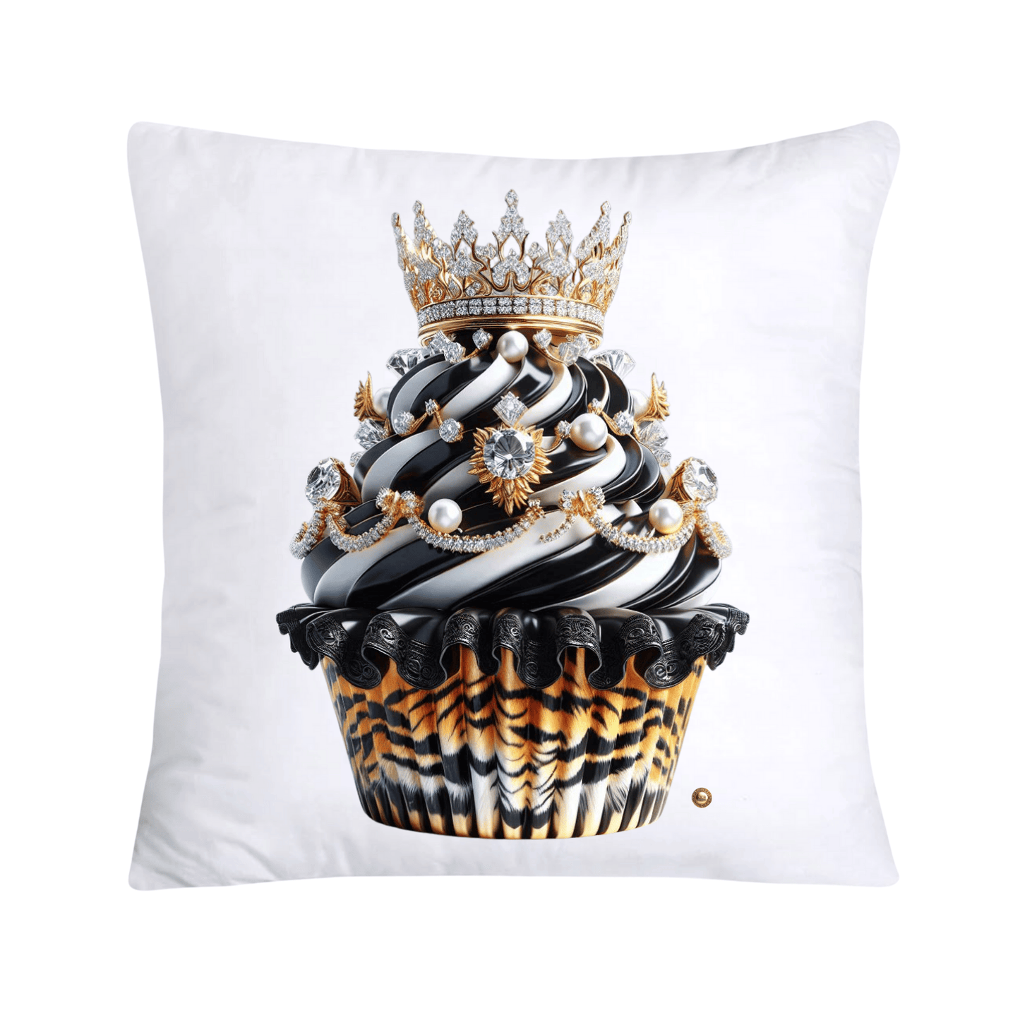 Royal and Wild Animal Print Cupcake Pillow Covers 18”X18”-3430