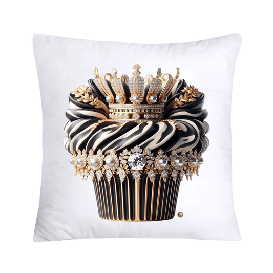 Royal and Wild Animal Print Cupcake Pillow Covers 18x18-3369