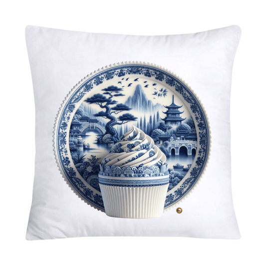 Blue Willow 18x18 Chinoiserie Cupcake Throw Pillow Covers-1941