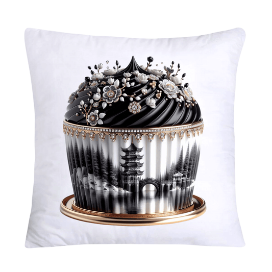 Black Willow Chinoiserie Cupcake 18x18 Throw Pillow Covers-5978