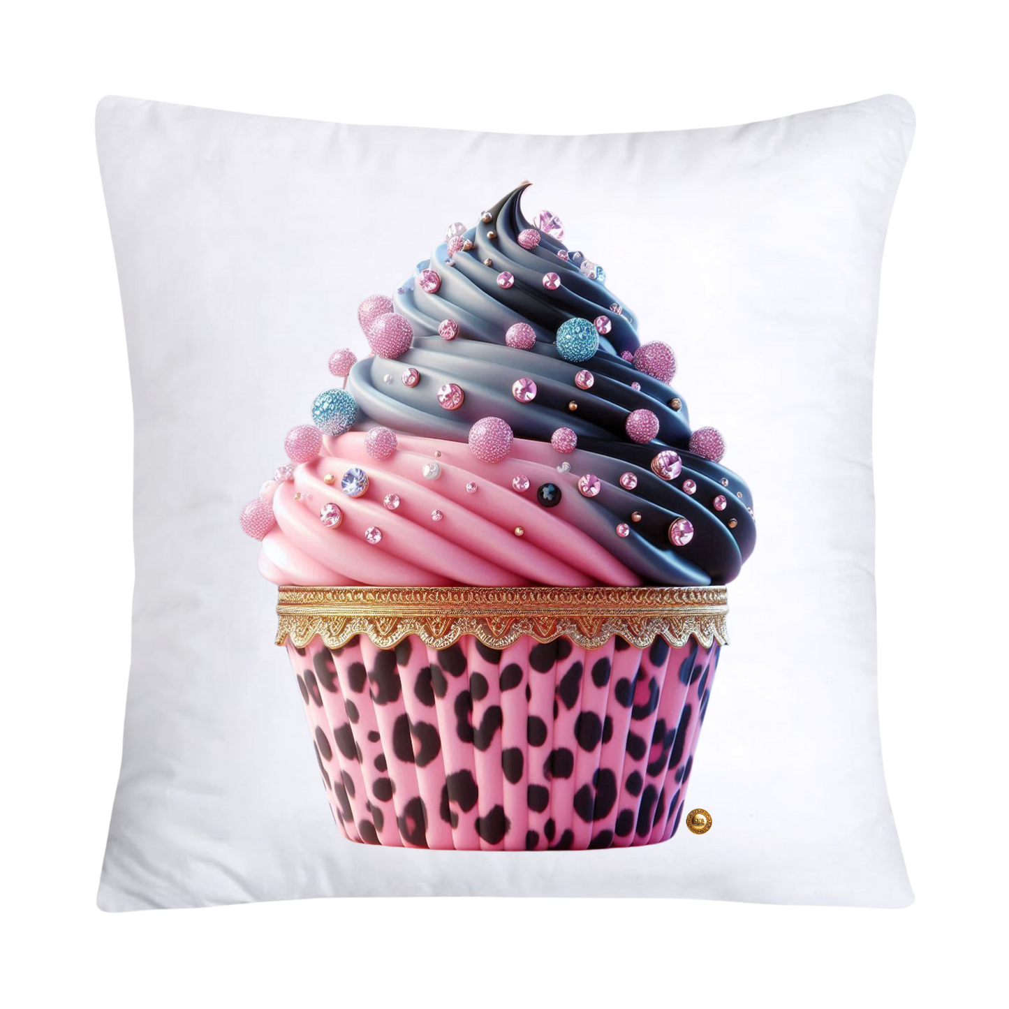 Wild Animal Print Cupcake Throw Pillow Covers 18x18-325