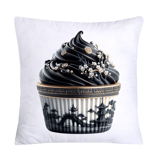 Black Willow Chinoiserie Cupcake 18x18 Throw Pillow Covers-5996